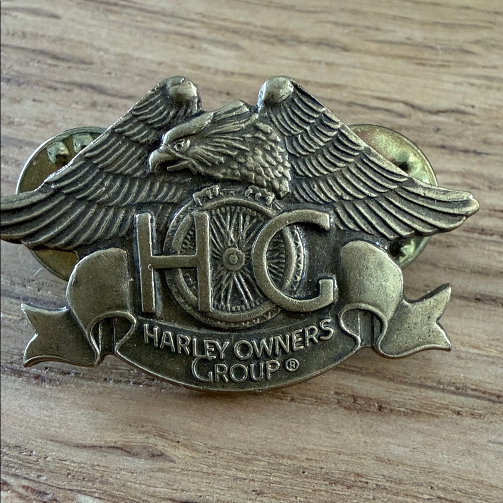 Harley Owners Group Pin 1983 vintage motorcycle Association  Harley Davidson